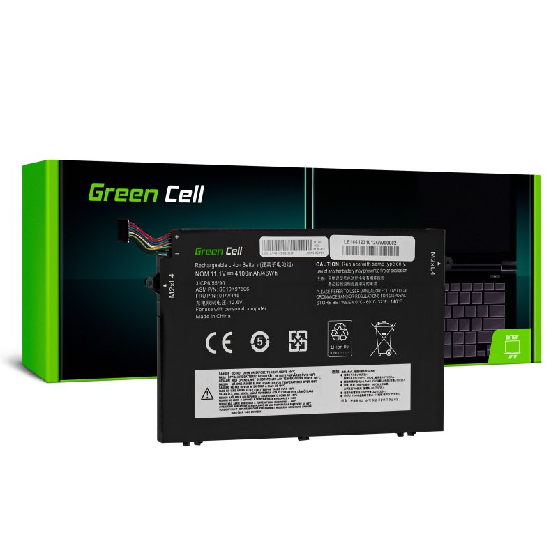 Green Cell Battery L17C3P51 L17L3P51 L17M3P51 L17M3P52 for Lenovo ThinkPad E480 E485 E490 E495 E580 E585 E590 E595 (LE166)