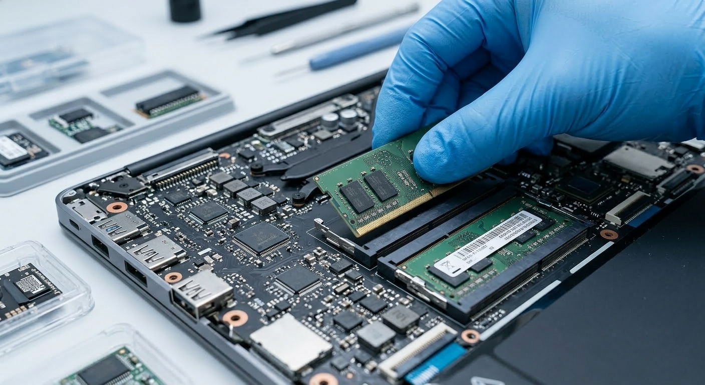 RAM-muistin vaihto kunnostuksen aikana